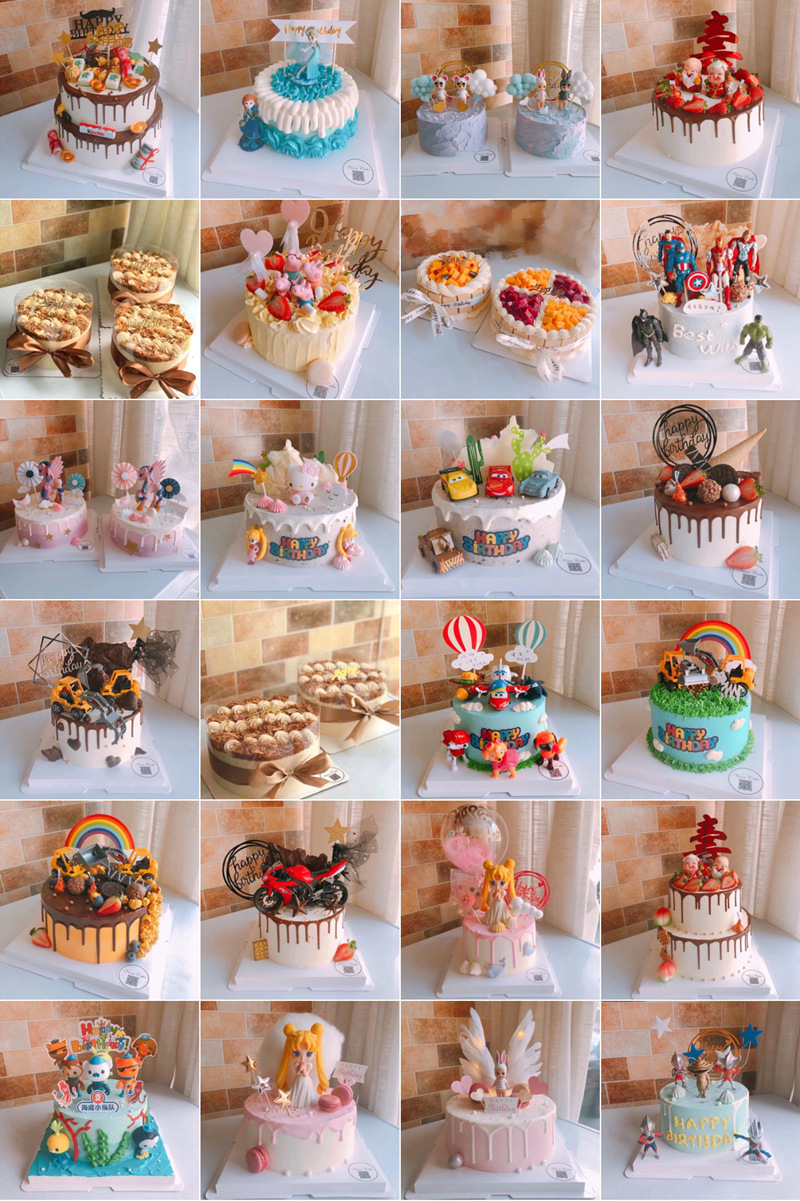 Christmas Small Card Cake Decorative Paper Inserts Birthday Cartoon Santa Claus Baking Cake Flag Party Dress Plug-in