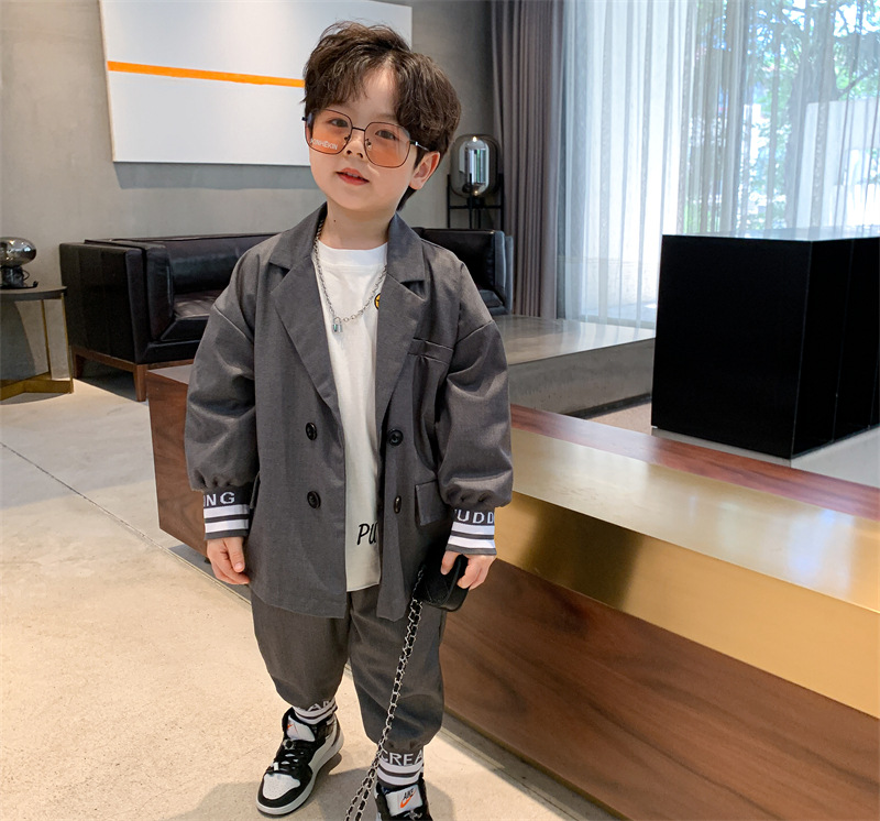 Children's Clothing Boy's Suit Two Pieces 2021 Spring and Autumn New Children's Handsome Dress Boys Western Style Spring and Autumn Two Piece Set Children's Clothing Boy's Suit Two Pieces 2021 Spring and Autumn New Children's Handsome Dress Boys Western Style Spring and Autumn Two Piece Set