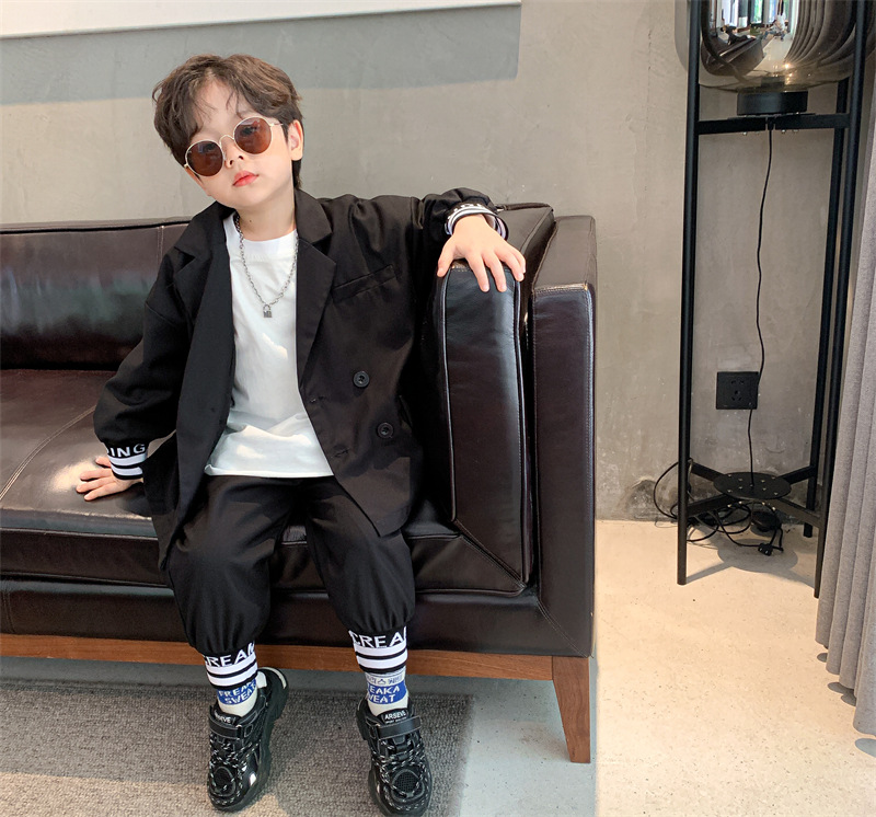 Children's Clothing Boy's Suit Two Pieces 2021 Spring and Autumn New Children's Handsome Dress Boys Western Style Spring and Autumn Two Piece Set Children's Clothing Boy's Suit Two Pieces 2021 Spring and Autumn New Children's Handsome Dress Boys Western Style Spring and Autumn Two Piece Set