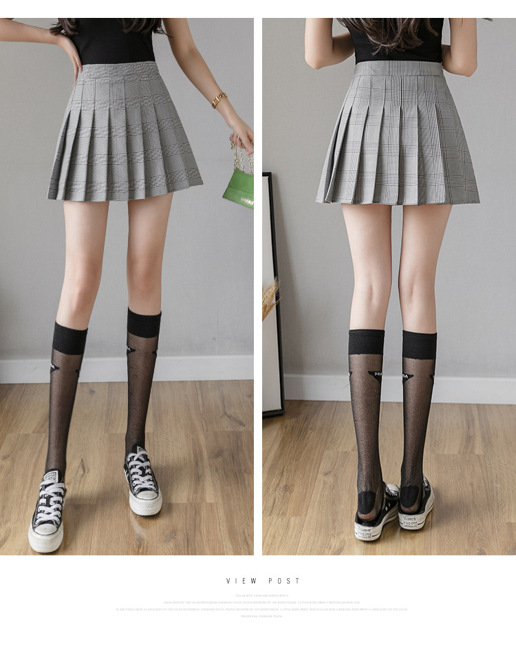Pleated Skirt Women's Short Skirt High Waist Korean Style New Skirt Women's Summer Autumn plus Size A- line Embroidery Student Dress