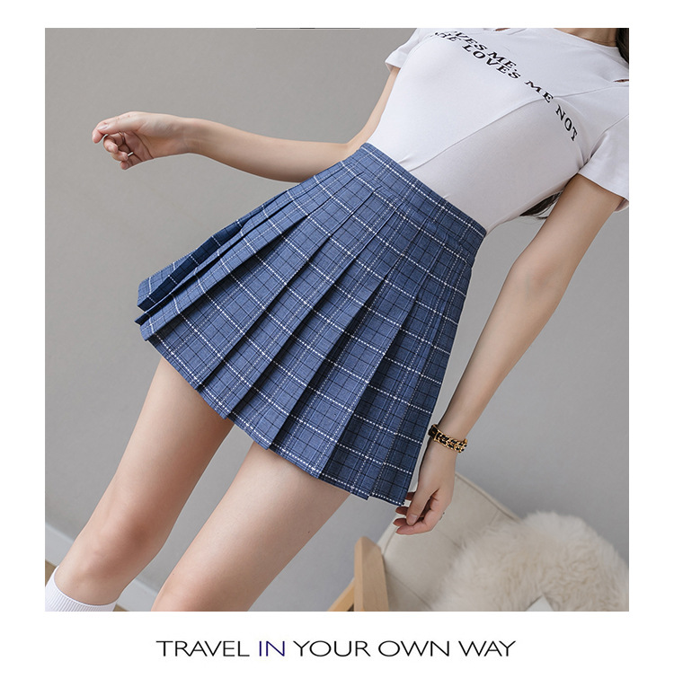Pleated Skirt Women's Short Skirt High Waist Korean Style New Skirt Women's Summer Autumn plus Size A- line Embroidery Student Dress