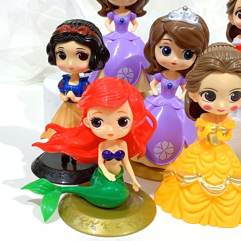 Cake Decoration Princess Decoration Doll Baking Dessert Cartoon Hand-Made Toys Dress up Holiday Birthday Party
