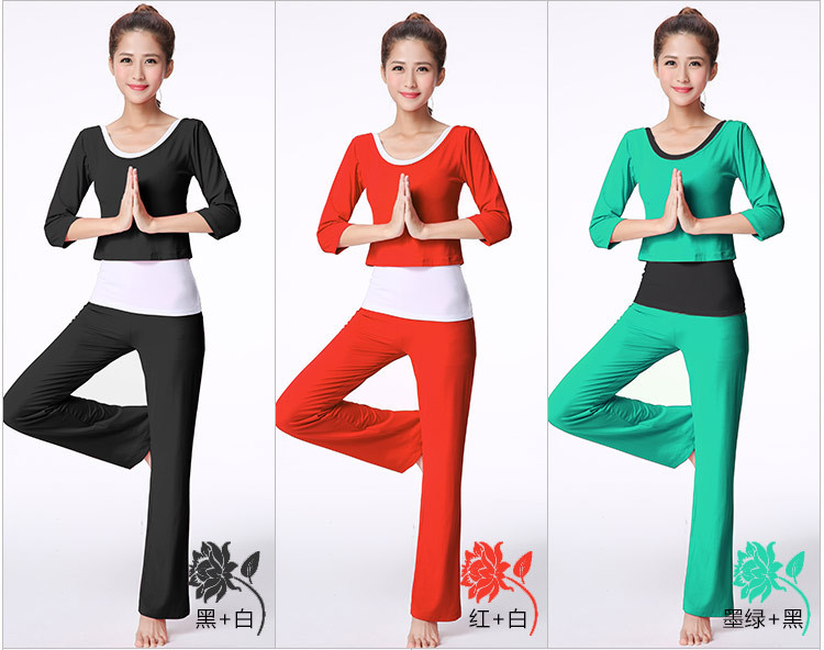 Butterfly Dance Fall/Winter Yoga Wear Three-Piece Set Exercise Clothing Dancing Dress Comfortable Loose Design Exercise Clothing Women