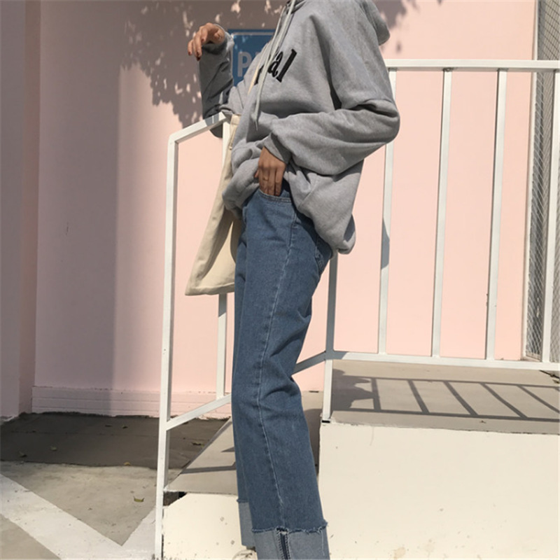 Women's Clothing in Stock Slimming All-Matching Jeans Women's Cropped Pants Women's Korean Style Loose Retro Daddy Pants Factory Direct Sales Women's Clothing in Stock Slimming All-Matching Jeans Women's Cropped Pants Women's Korean Style Loose Retro Daddy Pants Factory Direct Sales