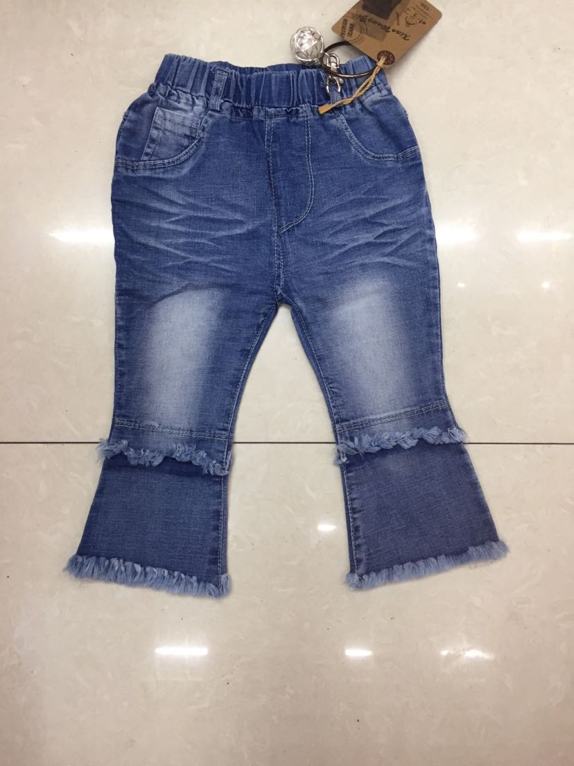 Children's spring and summer jeans girl's trousers Korean version 2019 hot style all-matching spring and autumn pants Children's spring and summer jeans girl's trousers Korean version 2019 hot style all-matching spring and autumn pants