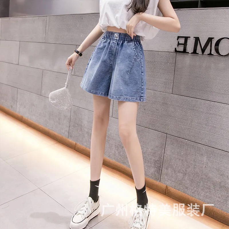 Denim Shorts for Women 2021 New Summer Korean Style High Waist Slimming Casual Wide Leg Jeans Foreign Trade Stall Wholesale Denim Shorts for Women 2021 New Summer Korean Style High Waist Slimming Casual Wide Leg Jeans Foreign Trade Stall Wholesale