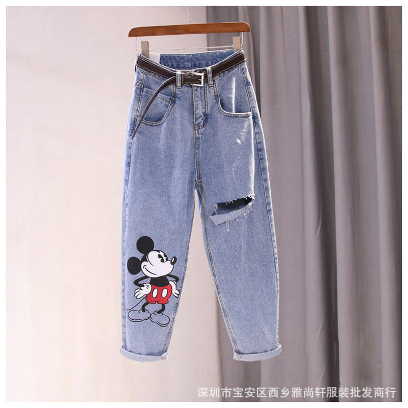 Jeans for Women 2021 Spring and Autumn New Korean Style Women's Daddy Wide Leg Denim Trousers for Women Foreign Trade Stall Supply Jeans for Women 2021 Spring and Autumn New Korean Style Women's Daddy Wide Leg Denim Trousers for Women Foreign Trade Stall Supply