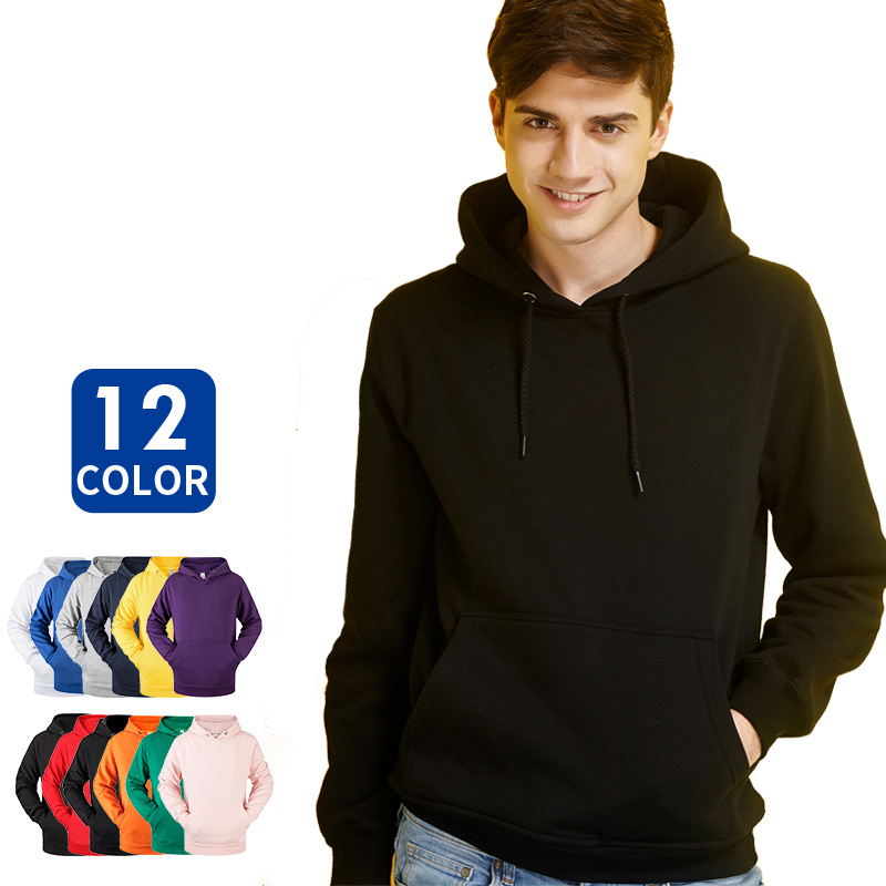 New Hoodie Men&#039;s Sports Hooded Brushed Hoody Printed Logo Men&#039;s Blank Hooded Sweater Fashion Brand Manufacturer