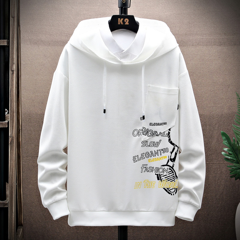 Sweater Men's 2021 Spring and Autumn New Hooded Long-Sleeved T-shirt Men's Trendy Ins Hoody