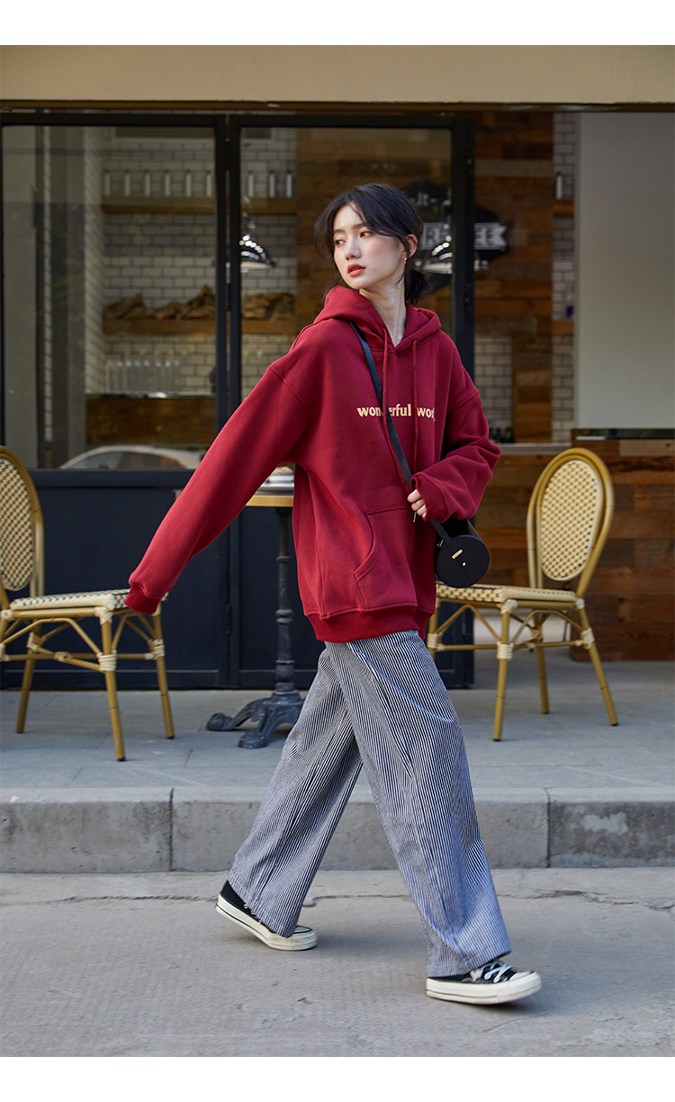 2021 Autumn and Winter New Korean Style Letter Hooded Fleece Padded Coat Top Loose and Idle BF Student Pullover Hoody 2021 Autumn and Winter New Korean Style Letter Hooded Fleece Padded Coat Top Loose and Idle BF Student Pullover Hoody