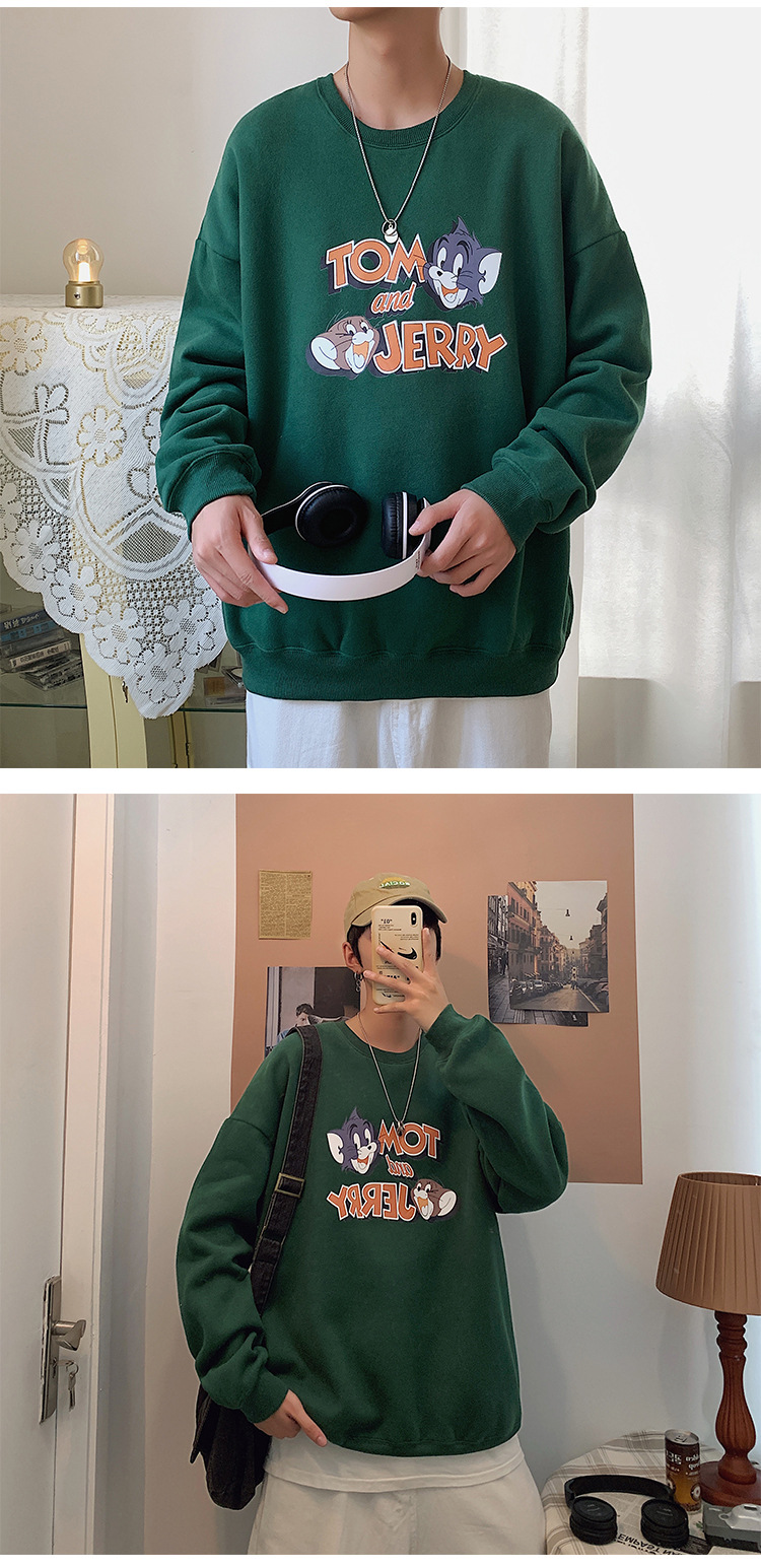 2020 New round Neck Brushed Hoody Men's KoreanStyle Loose Couple LongSleeved Tshirt Versatile Top Bottoming Shirt 2020 New round Neck Brushed Hoody Men's KoreanStyle Loose Couple LongSleeved Tshirt Versatile Top Bottoming Shirt