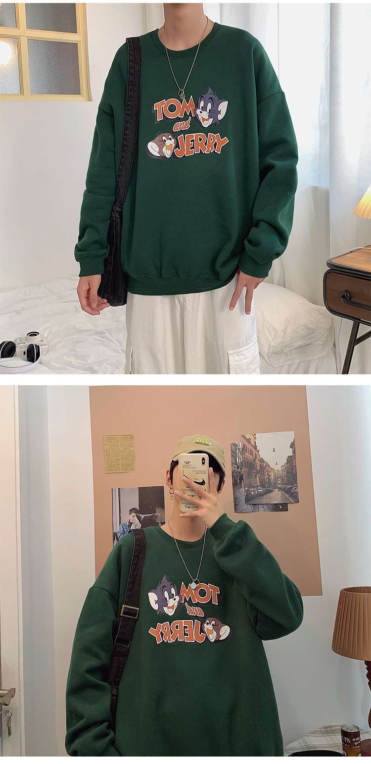 2020 New round Neck Brushed Hoody Men's KoreanStyle Loose Couple LongSleeved Tshirt Versatile Top Bottoming Shirt 2020 New round Neck Brushed Hoody Men's KoreanStyle Loose Couple LongSleeved Tshirt Versatile Top Bottoming Shirt