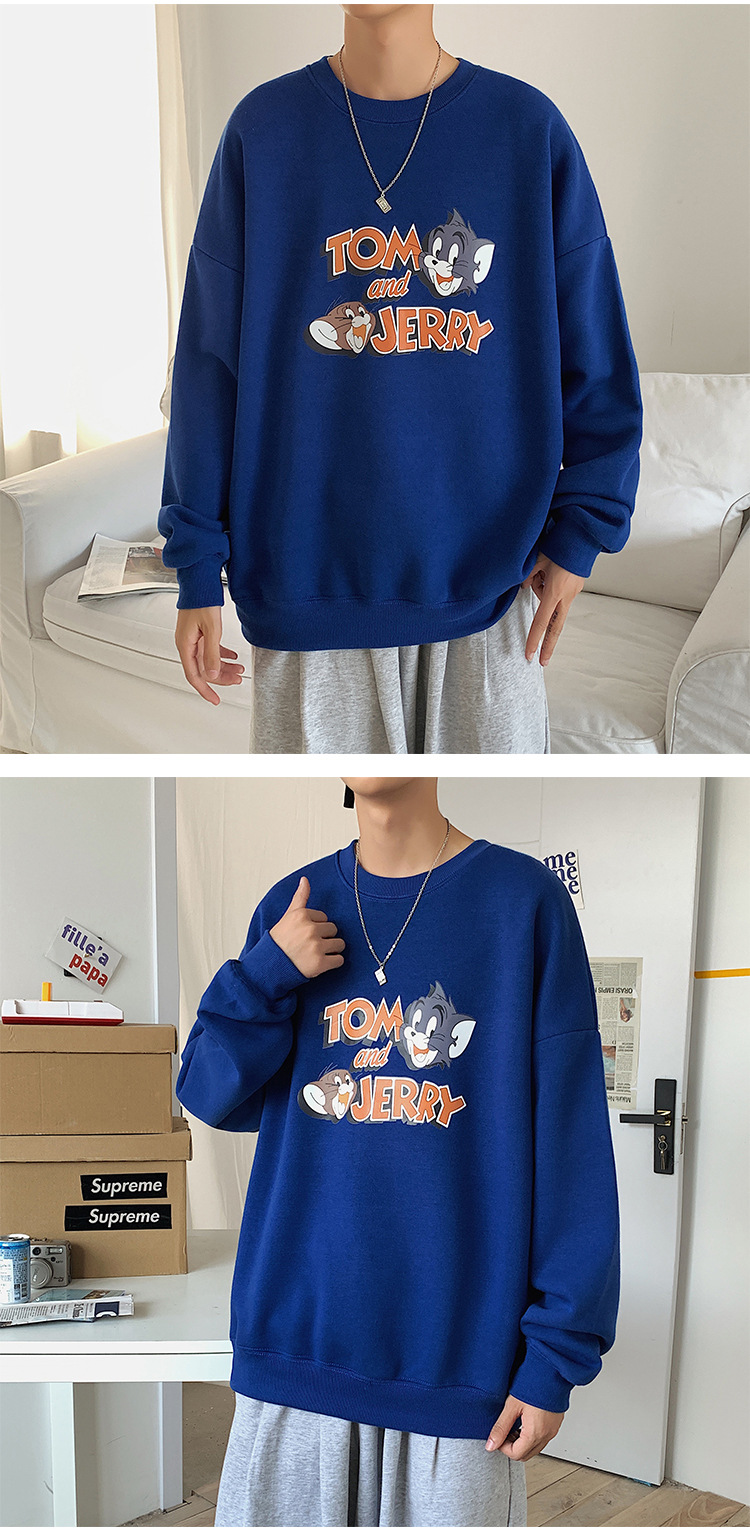 2020 New round Neck Brushed Hoody Men's KoreanStyle Loose Couple LongSleeved Tshirt Versatile Top Bottoming Shirt 2020 New round Neck Brushed Hoody Men's KoreanStyle Loose Couple LongSleeved Tshirt Versatile Top Bottoming Shirt