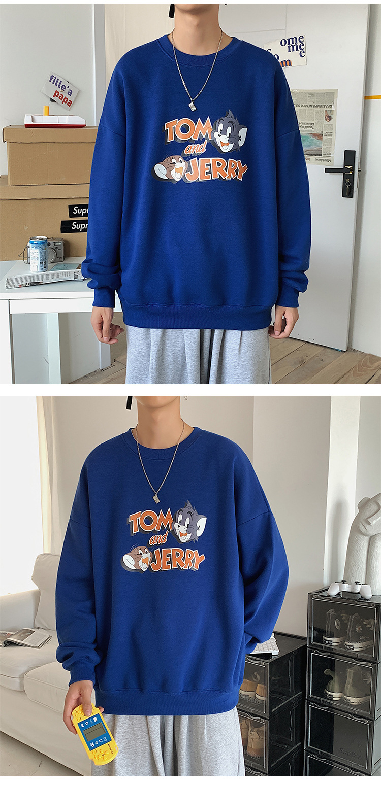 2020 New round Neck Brushed Hoody Men's KoreanStyle Loose Couple LongSleeved Tshirt Versatile Top Bottoming Shirt 2020 New round Neck Brushed Hoody Men's KoreanStyle Loose Couple LongSleeved Tshirt Versatile Top Bottoming Shirt
