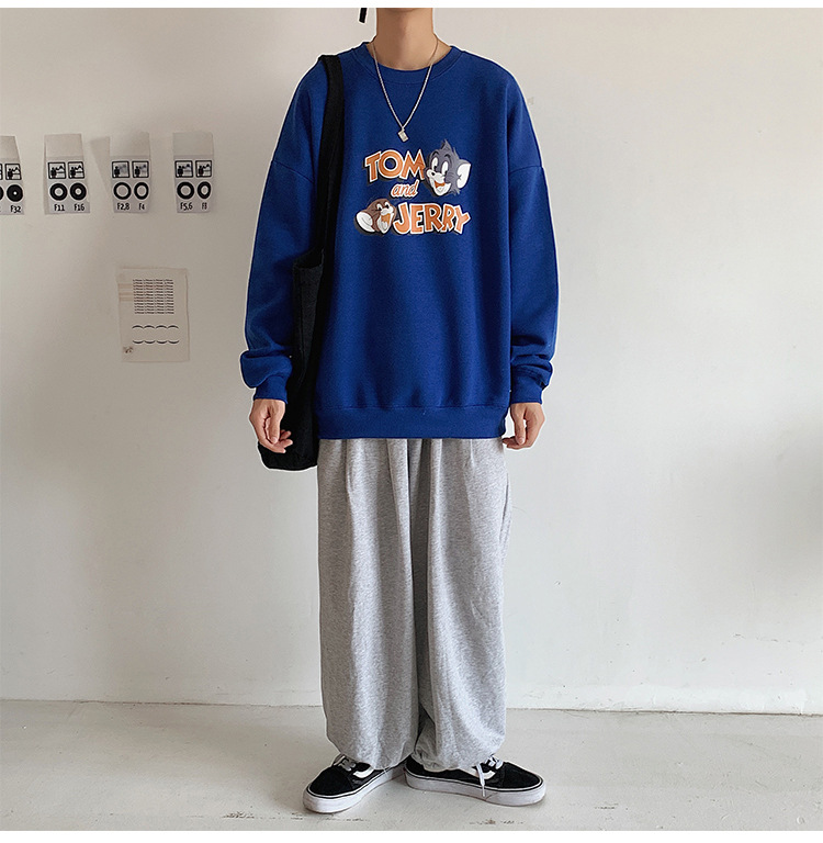2020 New round Neck Brushed Hoody Men's KoreanStyle Loose Couple LongSleeved Tshirt Versatile Top Bottoming Shirt 2020 New round Neck Brushed Hoody Men's KoreanStyle Loose Couple LongSleeved Tshirt Versatile Top Bottoming Shirt
