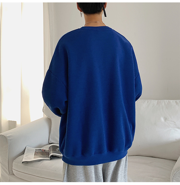 2020 New round Neck Brushed Hoody Men's KoreanStyle Loose Couple LongSleeved Tshirt Versatile Top Bottoming Shirt 2020 New round Neck Brushed Hoody Men's KoreanStyle Loose Couple LongSleeved Tshirt Versatile Top Bottoming Shirt