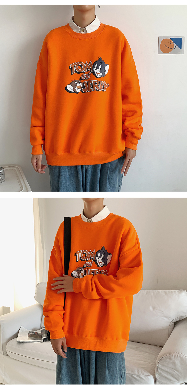 2020 New round Neck Brushed Hoody Men's KoreanStyle Loose Couple LongSleeved Tshirt Versatile Top Bottoming Shirt 2020 New round Neck Brushed Hoody Men's KoreanStyle Loose Couple LongSleeved Tshirt Versatile Top Bottoming Shirt