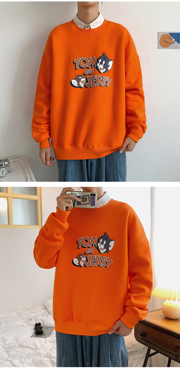 2020 New round Neck Brushed Hoody Men's KoreanStyle Loose Couple LongSleeved Tshirt Versatile Top Bottoming Shirt 2020 New round Neck Brushed Hoody Men's KoreanStyle Loose Couple LongSleeved Tshirt Versatile Top Bottoming Shirt