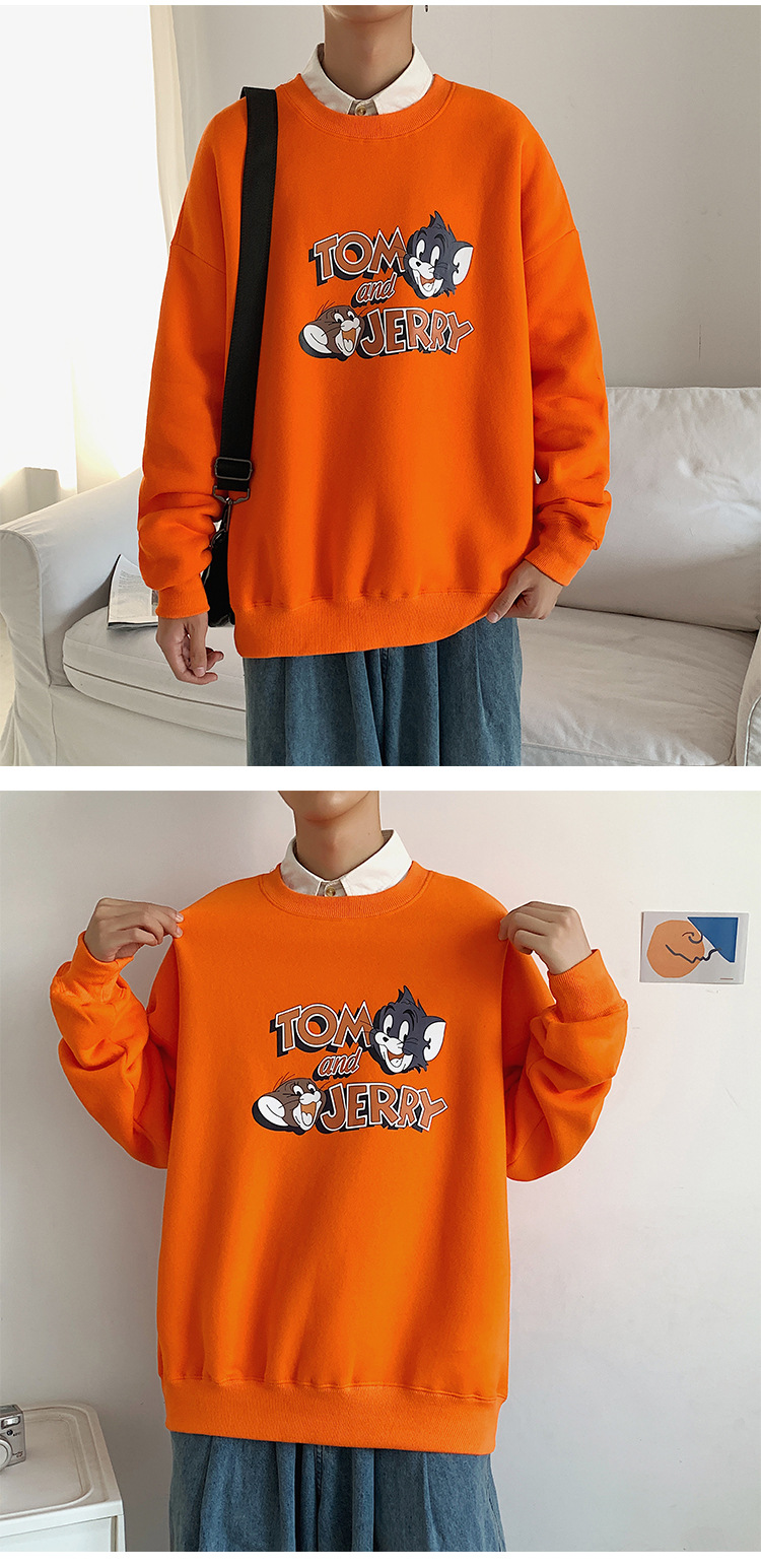 2020 New round Neck Brushed Hoody Men's KoreanStyle Loose Couple LongSleeved Tshirt Versatile Top Bottoming Shirt 2020 New round Neck Brushed Hoody Men's KoreanStyle Loose Couple LongSleeved Tshirt Versatile Top Bottoming Shirt