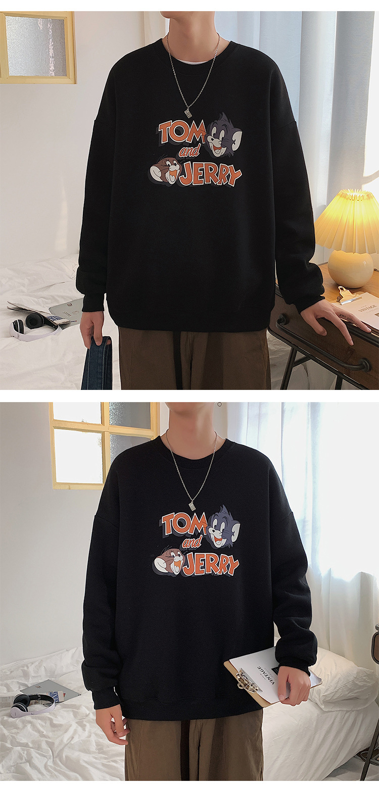 2020 New round Neck Brushed Hoody Men's KoreanStyle Loose Couple LongSleeved Tshirt Versatile Top Bottoming Shirt 2020 New round Neck Brushed Hoody Men's KoreanStyle Loose Couple LongSleeved Tshirt Versatile Top Bottoming Shirt