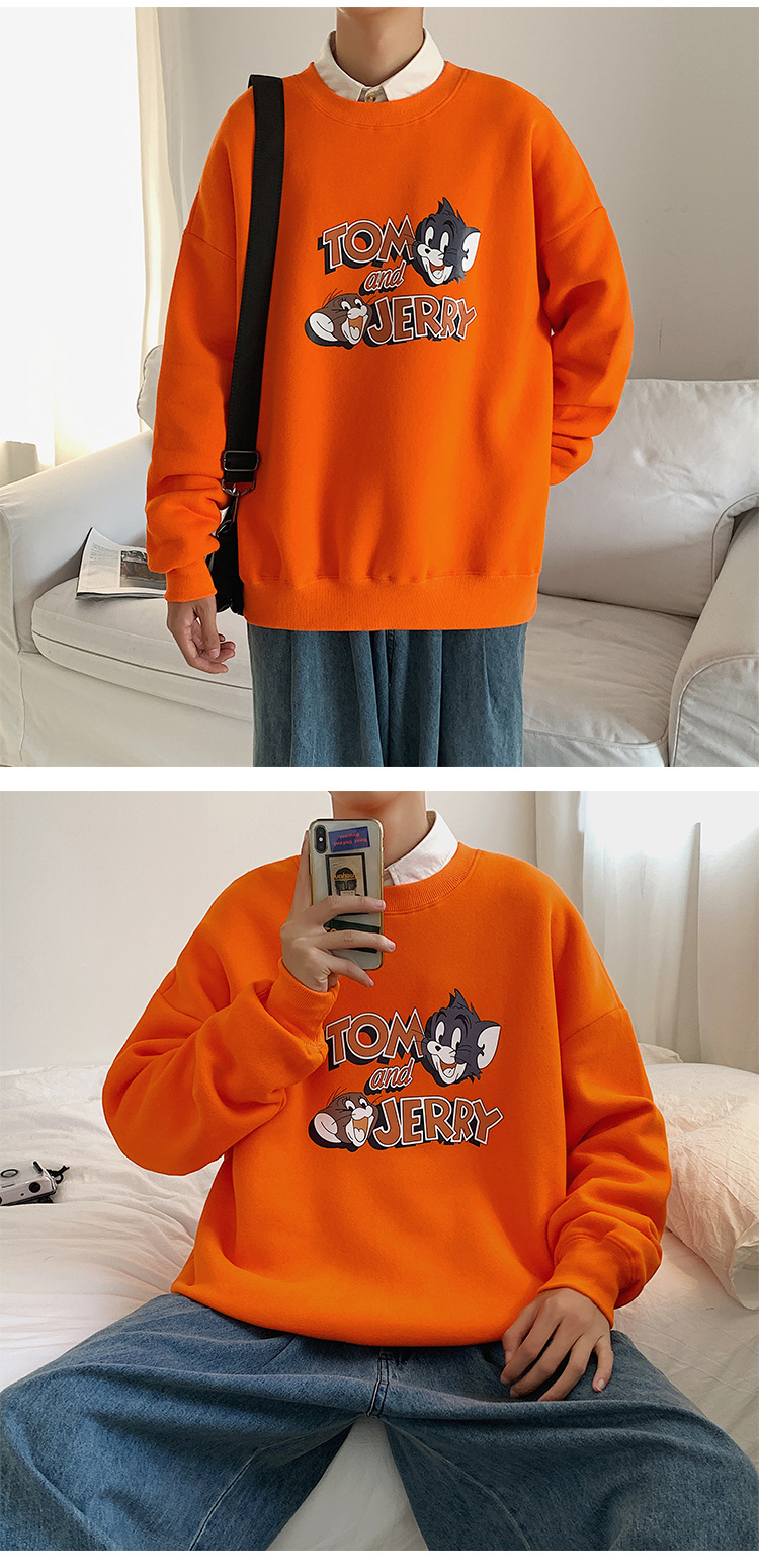 2020 New round Neck Brushed Hoody Men's KoreanStyle Loose Couple LongSleeved Tshirt Versatile Top Bottoming Shirt 2020 New round Neck Brushed Hoody Men's KoreanStyle Loose Couple LongSleeved Tshirt Versatile Top Bottoming Shirt