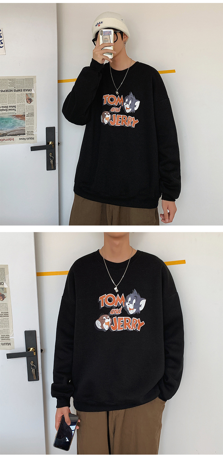 2020 New round Neck Brushed Hoody Men's KoreanStyle Loose Couple LongSleeved Tshirt Versatile Top Bottoming Shirt 2020 New round Neck Brushed Hoody Men's KoreanStyle Loose Couple LongSleeved Tshirt Versatile Top Bottoming Shirt