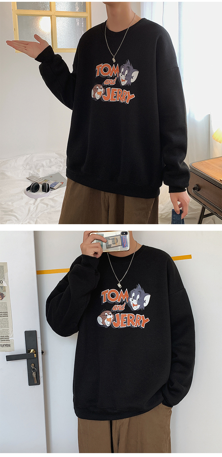 2020 New round Neck Brushed Hoody Men's KoreanStyle Loose Couple LongSleeved Tshirt Versatile Top Bottoming Shirt 2020 New round Neck Brushed Hoody Men's KoreanStyle Loose Couple LongSleeved Tshirt Versatile Top Bottoming Shirt
