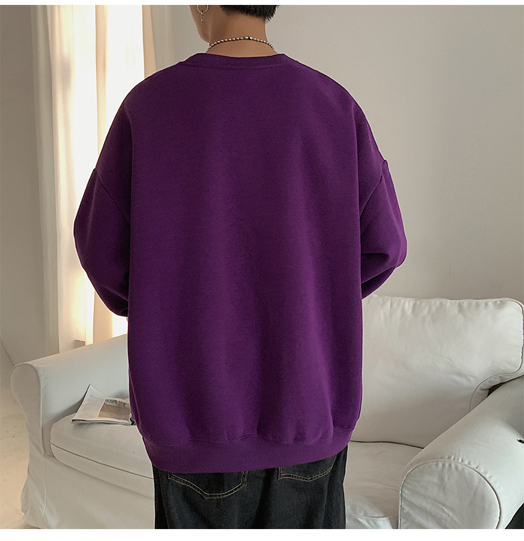 2020 New round Neck Brushed Hoody Men's KoreanStyle Loose Couple LongSleeved Tshirt Versatile Top Bottoming Shirt 2020 New round Neck Brushed Hoody Men's KoreanStyle Loose Couple LongSleeved Tshirt Versatile Top Bottoming Shirt