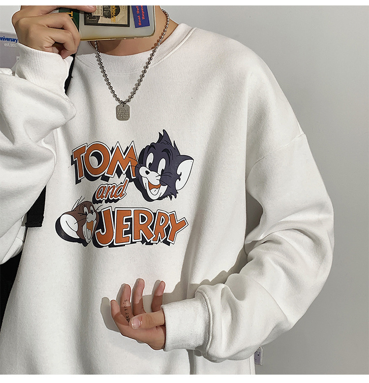 2020 New round Neck Brushed Hoody Men's KoreanStyle Loose Couple LongSleeved Tshirt Versatile Top Bottoming Shirt 2020 New round Neck Brushed Hoody Men's KoreanStyle Loose Couple LongSleeved Tshirt Versatile Top Bottoming Shirt