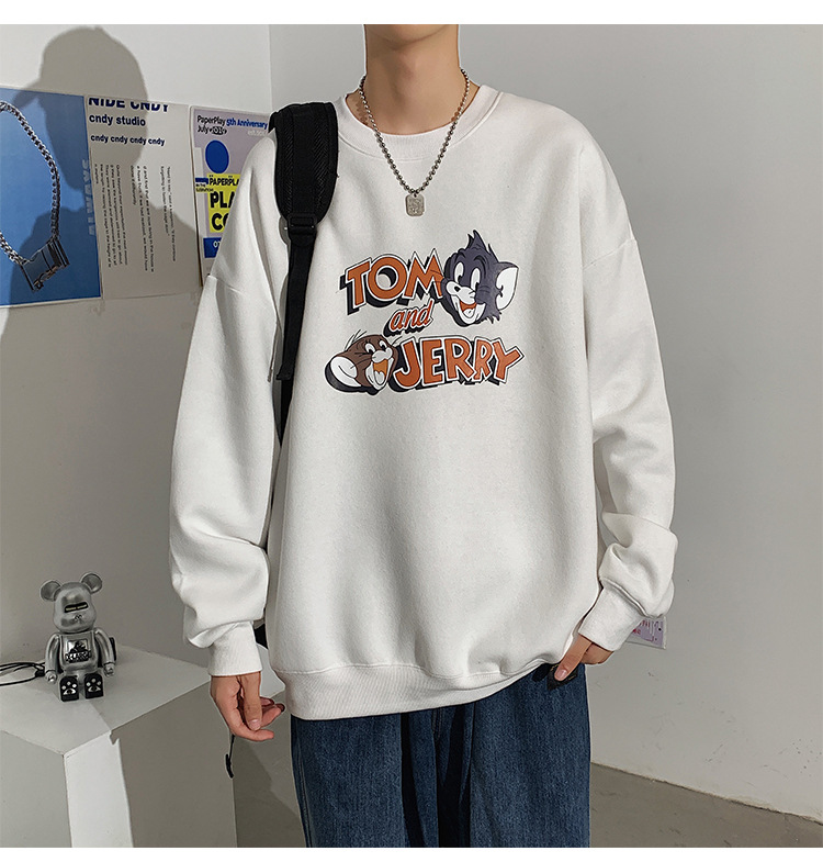 2020 New round Neck Brushed Hoody Men's KoreanStyle Loose Couple LongSleeved Tshirt Versatile Top Bottoming Shirt 2020 New round Neck Brushed Hoody Men's KoreanStyle Loose Couple LongSleeved Tshirt Versatile Top Bottoming Shirt