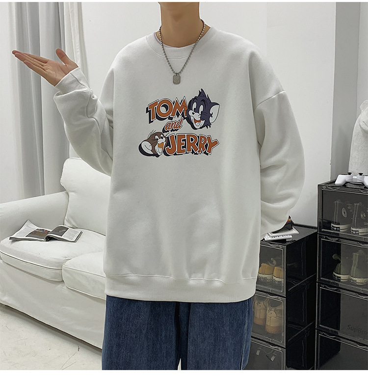 2020 New round Neck Brushed Hoody Men's KoreanStyle Loose Couple LongSleeved Tshirt Versatile Top Bottoming Shirt 2020 New round Neck Brushed Hoody Men's KoreanStyle Loose Couple LongSleeved Tshirt Versatile Top Bottoming Shirt