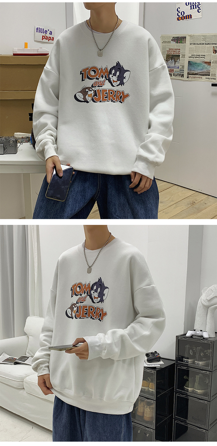 2020 New round Neck Brushed Hoody Men's KoreanStyle Loose Couple LongSleeved Tshirt Versatile Top Bottoming Shirt 2020 New round Neck Brushed Hoody Men's KoreanStyle Loose Couple LongSleeved Tshirt Versatile Top Bottoming Shirt