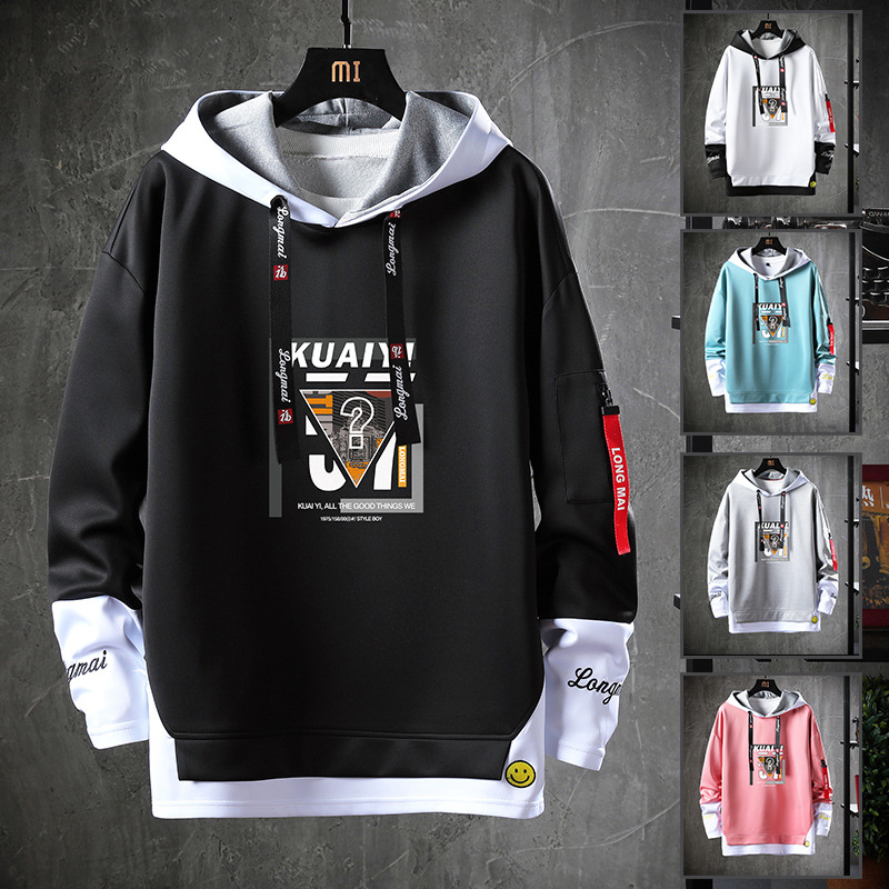 2020 Autumn and Winter round Neck Pullover Hoody Foreign Trade Loose Hoodie Top Youth Popular Brand Men&#039;s Wholesale