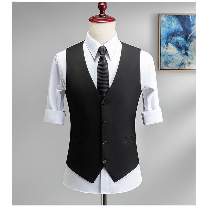 Spring and Autumn New British Style Men&#039;s Suit Vest Slim Fit Light Business Suit Vest Men&#039;s Formal Wear Professional Vest
