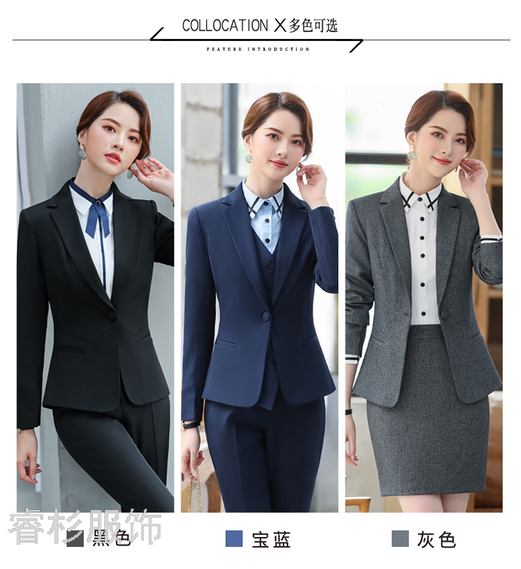 Fashion Suit Women's Business Wear Dignified Goddess Fan High-End Suit Female Suit Slim Fit Slimming Business Suit