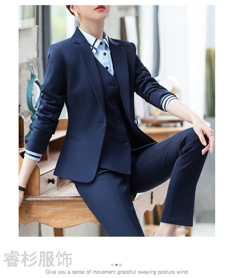 Fashion Suit Women's Business Wear Dignified Goddess Fan High-End Suit Female Suit Slim Fit Slimming Business Suit