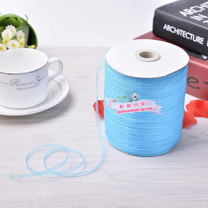 0.3cm Yarn Strip Chiffon Ribbon Transparent Nylon Ribbon DIY Bow Wedding Home Textile Clothing Accessories Ribbon Wholesale