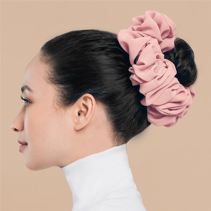 Hot sale chiffon Elastic Hair Bands Scrunch Ponytail Holder Scrunchy Hair Ties Solid Color Women Girls Female Hair Ties
