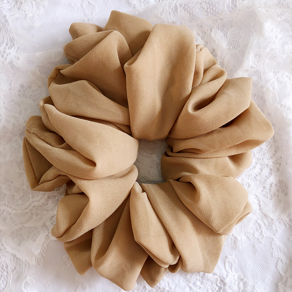Hot sale chiffon Elastic Hair Bands Scrunch Ponytail Holder Scrunchy Hair Ties Solid Color Women Girls Female Hair Ties