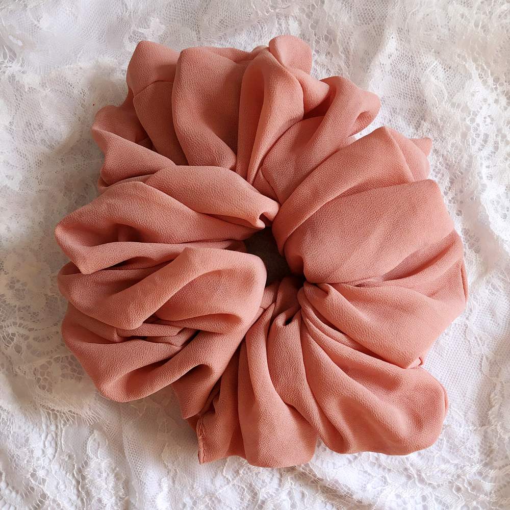 Hot sale chiffon Elastic Hair Bands Scrunch Ponytail Holder Scrunchy Hair Ties Solid Color Women Girls Female Hair Ties