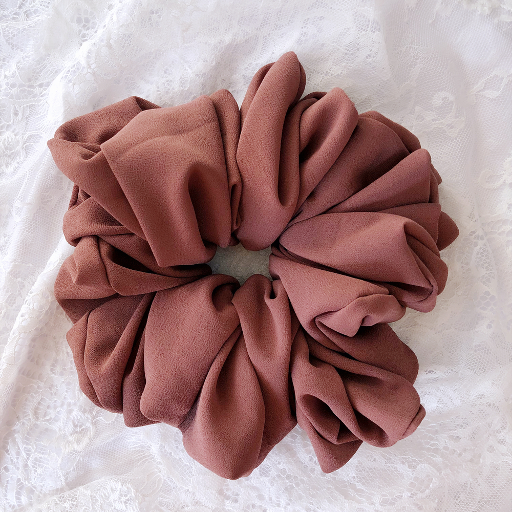 Hot sale chiffon Elastic Hair Bands Scrunch Ponytail Holder Scrunchy Hair Ties Solid Color Women Girls Female Hair Ties