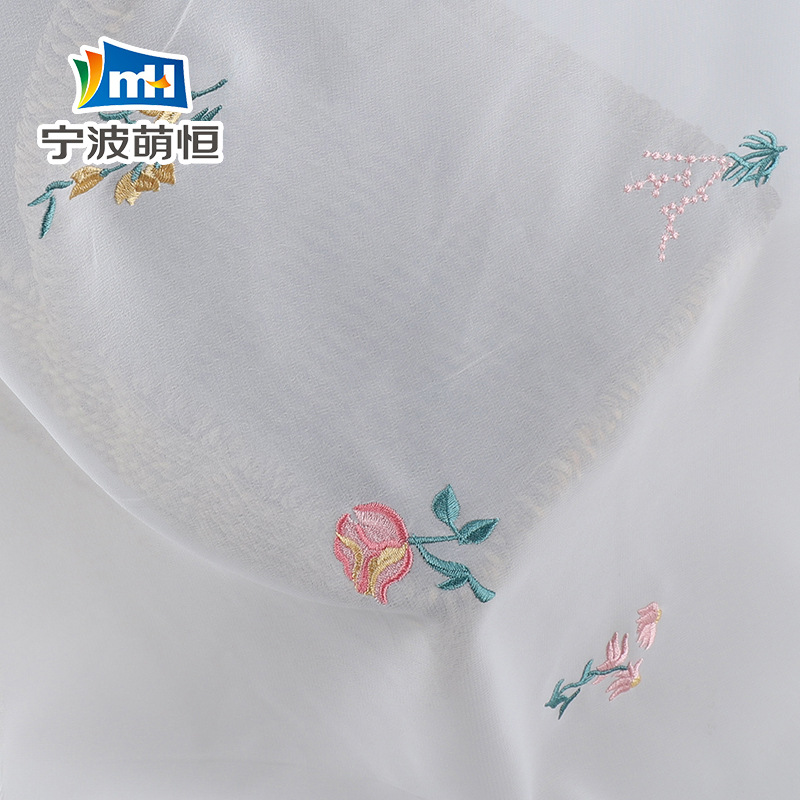 2020 New Chiffon Embroidery Lining All Polyester Chiffon Plant Printed Clothing Fabric Hanfu Embroidery Embroidery Cloth