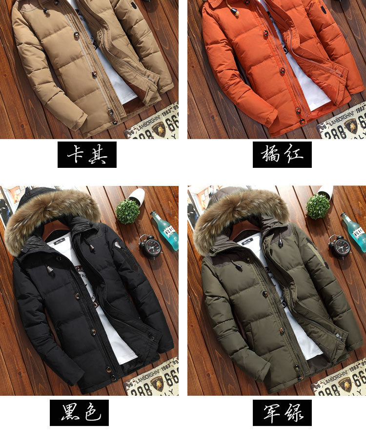 Overseas-purchasing wholesale down jackets overalls for men's clothing manufacturers Thicken men's outerwear uniforms for men