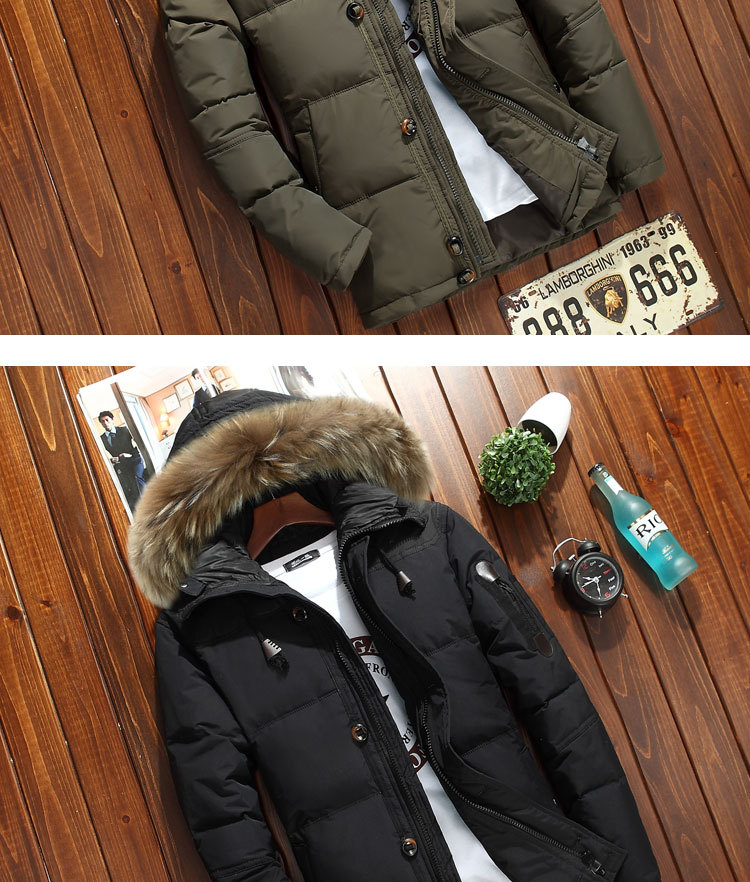 Overseas-purchasing wholesale down jackets overalls for men's clothing manufacturers Thicken men's outerwear uniforms for men