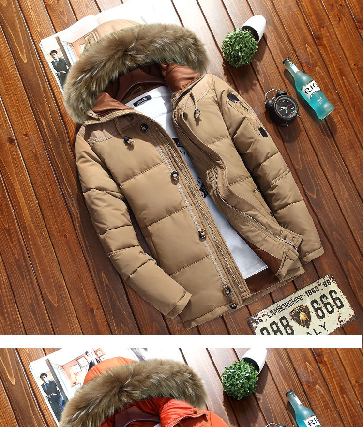Overseas-purchasing wholesale down jackets overalls for men's clothing manufacturers Thicken men's outerwear uniforms for men