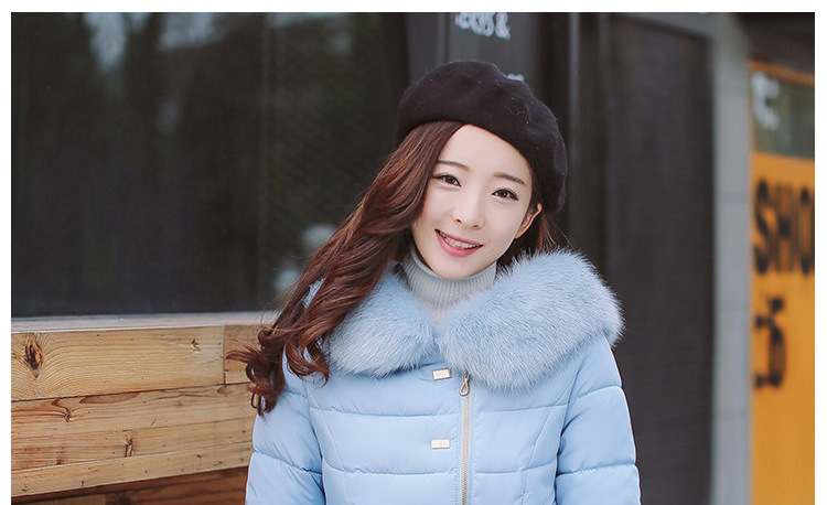 Cotton - padded \"women 's medium and long ladies slimming and thickening plus size down Cotton - padded jackets