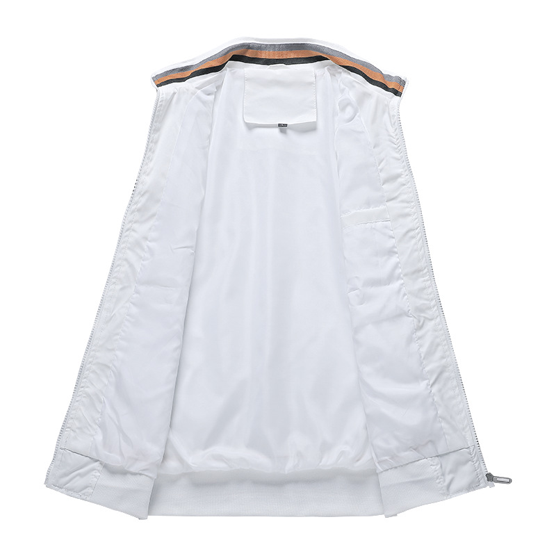 New Casual Jacket Men's Amazon Factory Direct Sales Spring and Autumn Sports Solid Color Jacket Men's Jackets