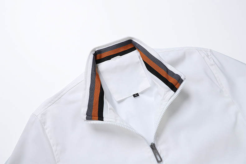 New Casual Jacket Men's Amazon Factory Direct Sales Spring and Autumn Sports Solid Color Jacket Men's Jackets