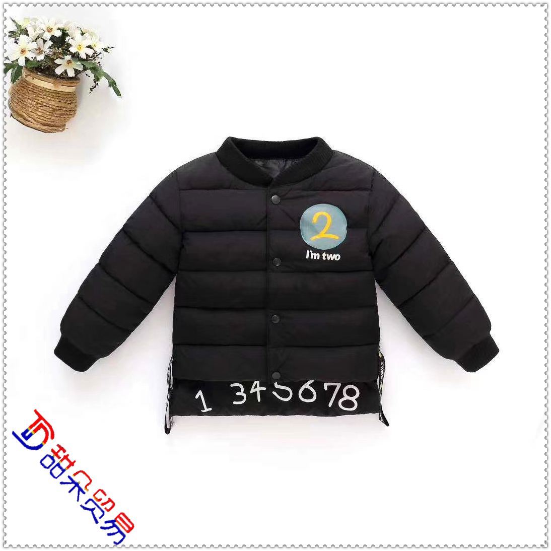 Children's down cotton-padded jackets with inner pockets short cotton-padded winter jackets for boys and girls 