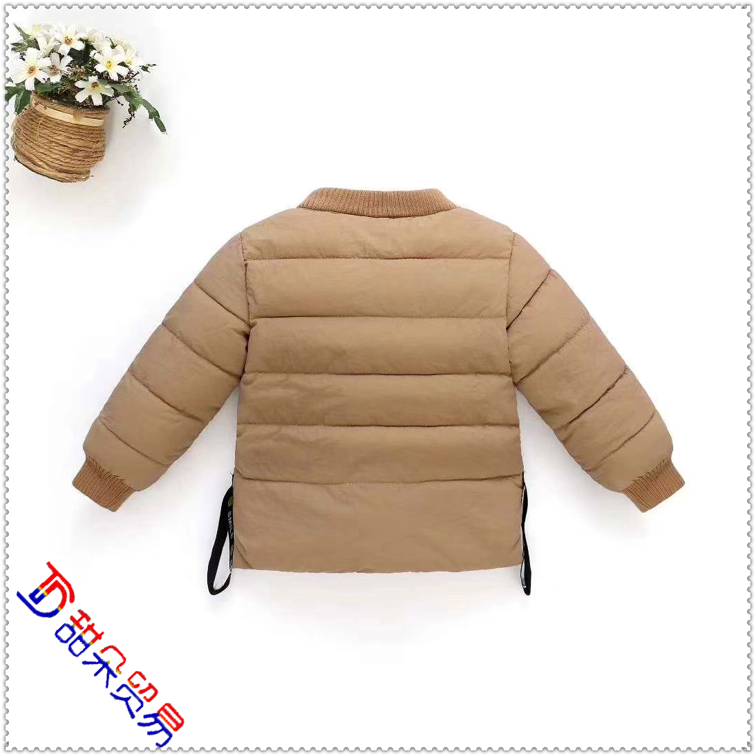 Children's down cotton-padded jackets with inner pockets short cotton-padded winter jackets for boys and girls 